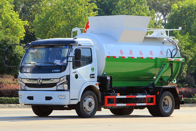 China VI Dongfeng Doolika 6-cubic-meter Kitchen Waste Collection Truck