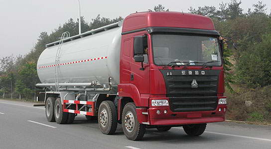 Steyr 4×2 Front Axle + 8×4 Rear Axle Bulk Powder Transport Truck