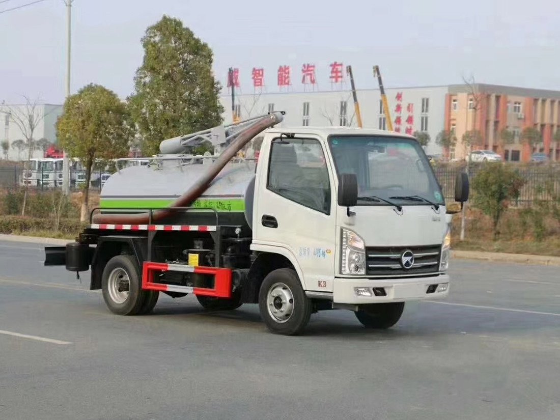 China VI Kaima 3-Cubic-Meter Sewage Suction Truck