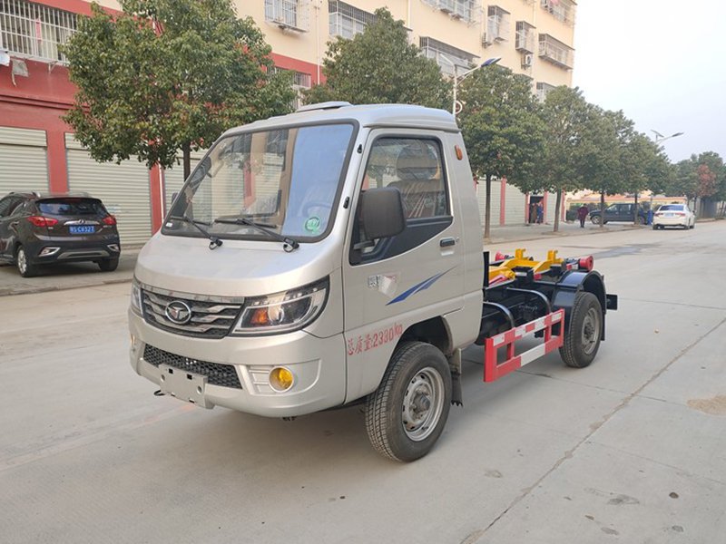 Tangjun Single-Wheel 3-Cubic-Meter Hook-Lift Garbage Truck