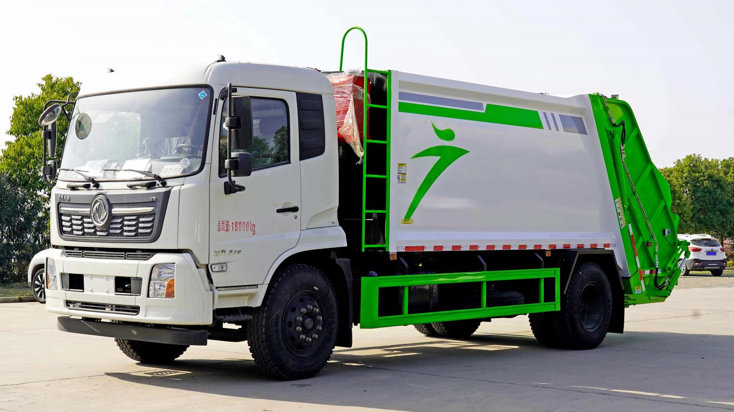 Tianjin 18-Ton Triangular Hopper Compactor Garbage Truck