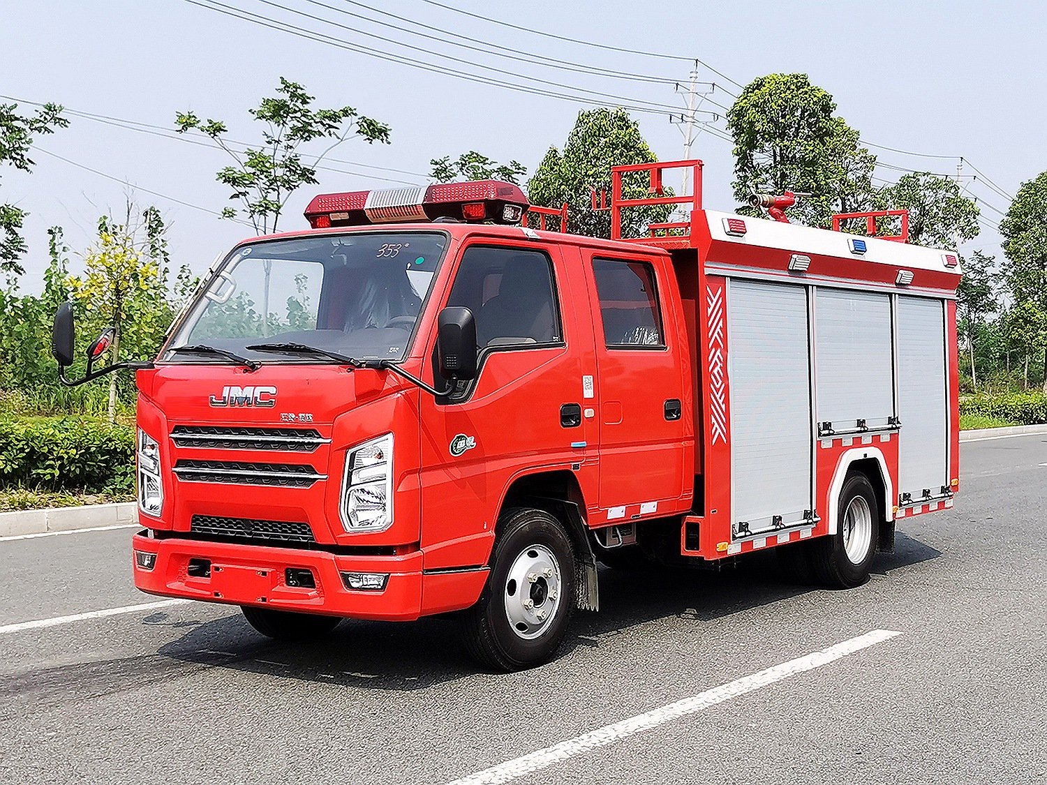 Guo VI JMC Shunda 2.5-cubic-meter Water Tank Fire Truck