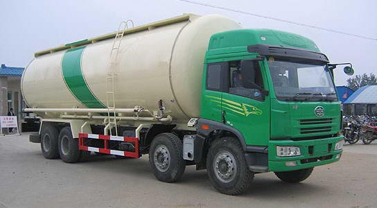 FAW Front-4-Axle, Rear-8-Axle Bulk Powder Transport Truck