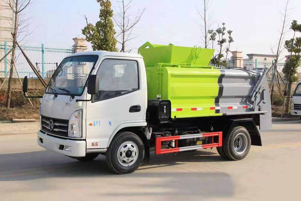 China VI Kaima Blue-Plate 4-Cubic-Meter Kitchen Waste Collection Truck