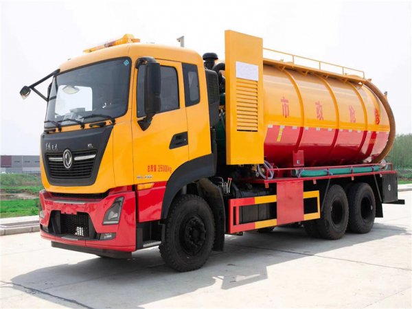 Tianlong 22-Cubic-Meter High-Pressure Cleaning and Sewage Suction Truck