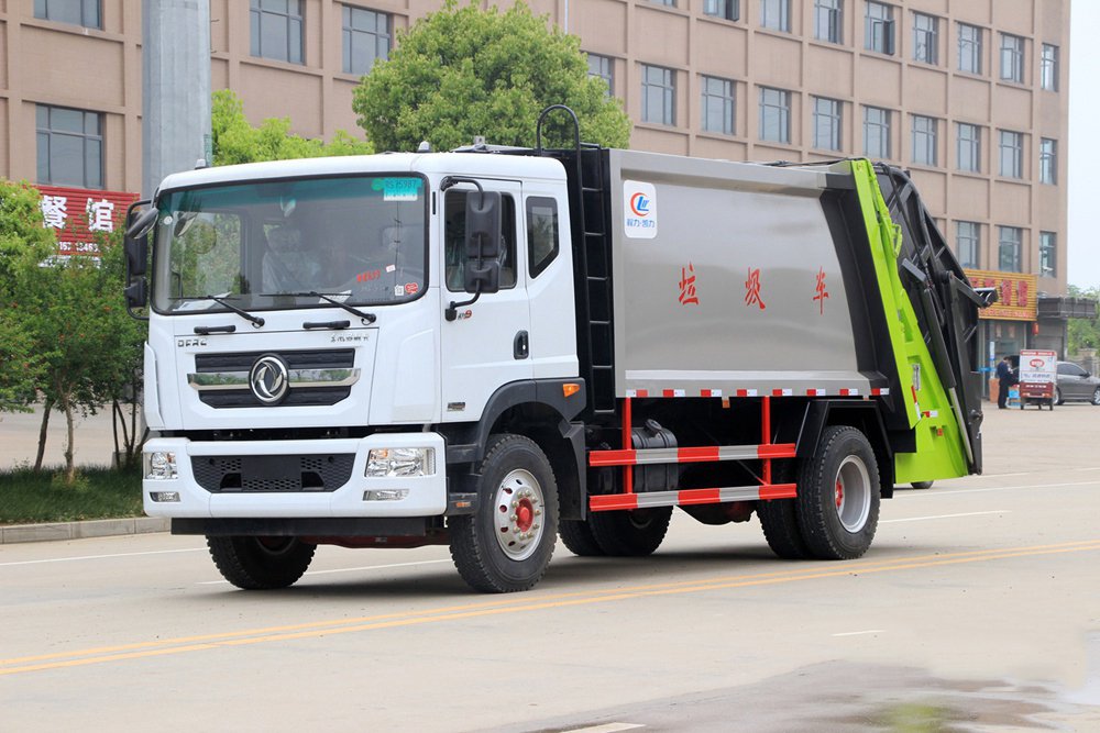 China VI 10-Cubic-Meter Dongfeng D9 Compactor Garbage Truck