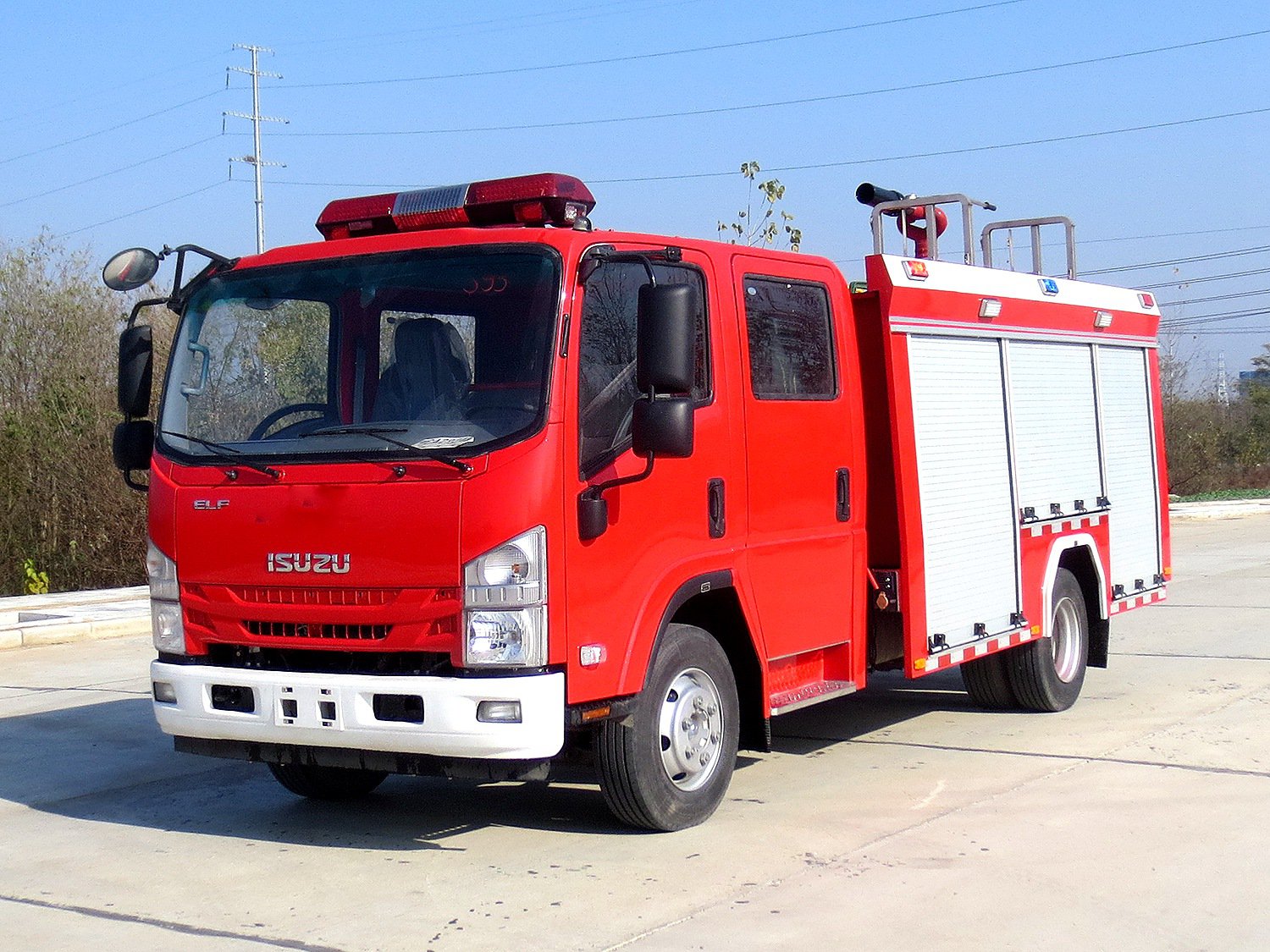 China VI Isuzu 700P 3.5-cubic-meter Foam Fire Truck