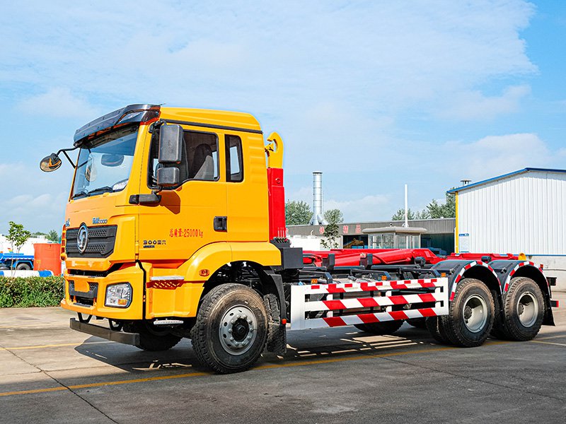 Dongfeng Delong Rear Dual-Axle 18-Cubic-Meter Hook-Lift Garbage Truck