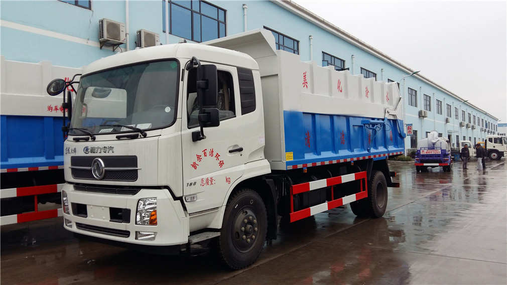 Dongfeng Tianjin 15-Cubic-Meter Dock-Type Garbage Truck
