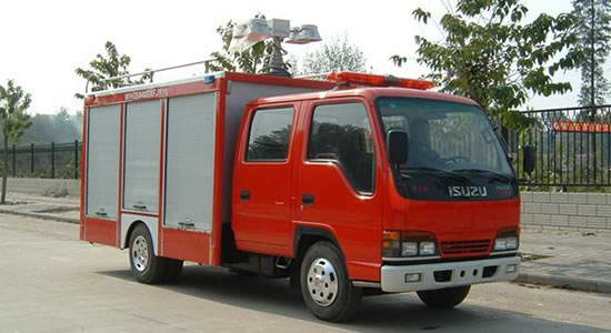 Isuzu Single-Axle Emergency Rescue and Lighting Fire Truck