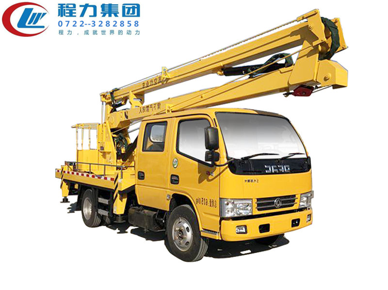Dongfeng Dolika Double-Cab 14-Meter Aerial Work Platform Vehicle