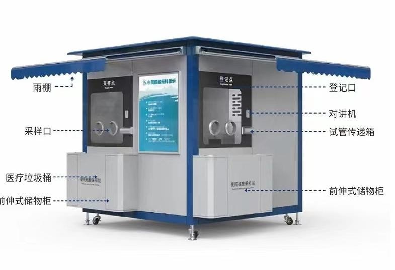 Two-Person Medical Testing Booth