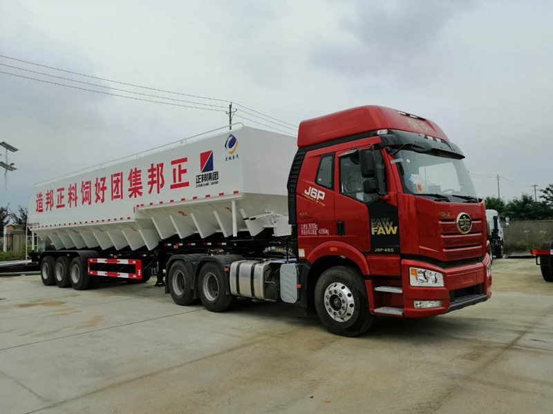 30-Ton (60 m&sup3;) Semi-Trailer Bulk Feed Truck