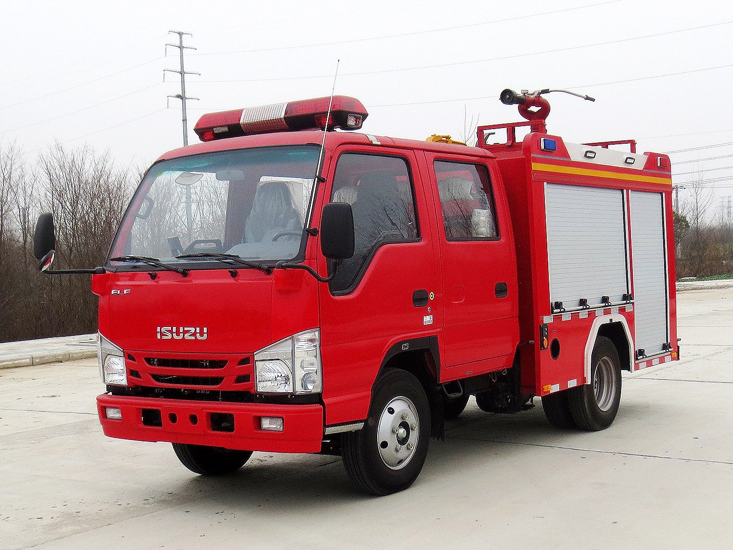 China VI Qingling 100P Blue-Plate Water Tank Fire Truck