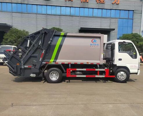 Isuzu 4*2 Compressed Garbage Truck for Export